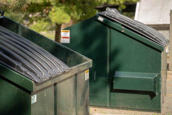 our commercial dumpsters are suitable for recycling materials in addition to regular trash